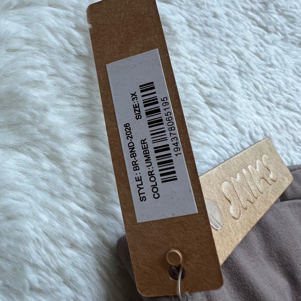 SKIMS Women's Fits Everybody Bandeau Bra Umber Brown BR-BND-2026 Size 3X NWT - Picture 6 of 9